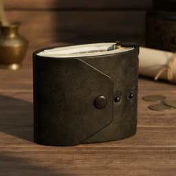 Quick-Access Cash Holder — PU Leather Wallet / Money Wrapper — Organizer Clip, Bill Holder, Storage Pouch, Pocket Wallet