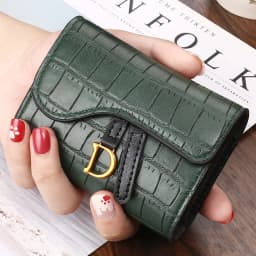 PU Letter Wallet Multi Card Women Luxury Card Holder Short Wallet Mini Card Holder Small Multi Functional Clutch Bag