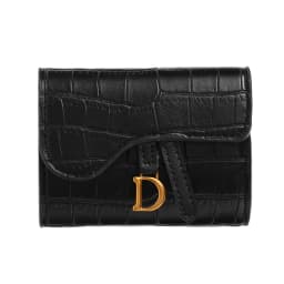 PU Letter Wallet Multi Card Women Luxury Card Holder Short Wallet Mini Card Holder Small Multi Functional Clutch Bag
