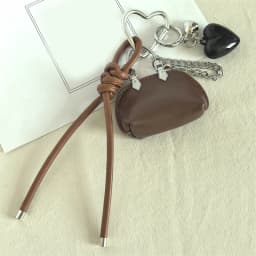 Mini Exquisite Bag Pendant Chain Shell Bag Keychain PU Leather Silver Bag Decor Creative DIY Women Bags Accessories