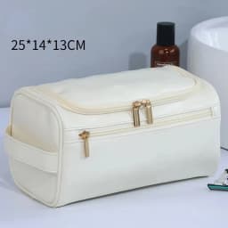 NEW Leather Toiletry Bag for Men Women Dopp Kit Mens Hanging Toiletry Bag Travel Bag for Traveling Large Cosmetic Bag for T