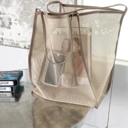 Large Mesh Beach Tote Bag Lightweight Breathable Shoulder Bag For Pool Travel Towels Toys Shopping