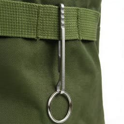 Stainless Steel EDC Tool Wallet - Multi-functional Keychain Carabiner Money Clip, Essential Outdoor Camping Accessories
