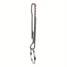 Stainless Steel EDC Tool Wallet - Multi-functional Keychain Carabiner Money Clip, Essential Outdoor Camping Accessories