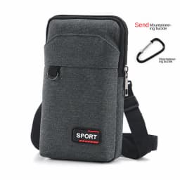 New Men's Waterproof Tactical Waist Pack - Military Style Crossbody Bag for Camping Hunting, with Mobile Phone Pouch