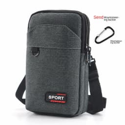 New Men's Waterproof Tactical Waist Pack - Military Style Crossbody Bag for Camping Hunting, with Mobile Phone Pouch