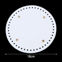 1pc/lot 12/15/18cm Round PU Leather Bag Bottom Hand-woven Bag Rivets Baseplate For DIY Handbag Cushion Pad Base Accessories