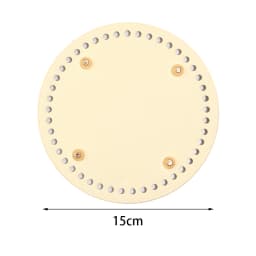 1pc/lot 12/15/18cm Round PU Leather Bag Bottom Hand-woven Bag Rivets Baseplate For DIY Handbag Cushion Pad Base Accessories
