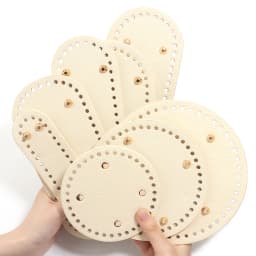 1pc/lot 12/15/18cm Round PU Leather Bag Bottom Hand-woven Bag Rivets Baseplate For DIY Handbag Cushion Pad Base Accessories