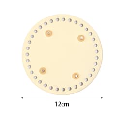 1pc/lot 12/15/18cm Round PU Leather Bag Bottom Hand-woven Bag Rivets Baseplate For DIY Handbag Cushion Pad Base Accessories