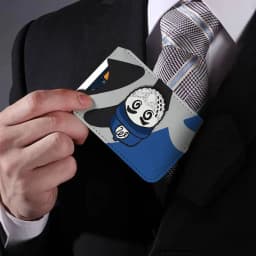 Fashion Golf MALBON PU Leather Cardholder Ultra Slim Credit ID Card Organizer Lightweight Business Card Holder
