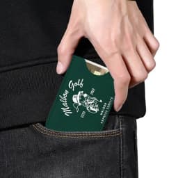 Fashion Golf MALBON PU Leather Cardholder Ultra Slim Credit ID Card Organizer Lightweight Business Card Holder