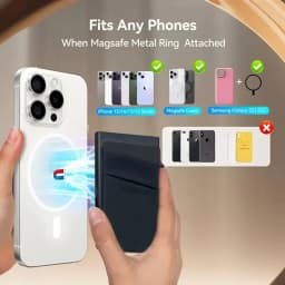 1 Pc Slim Pop-Up Card Holder with Print for Men, RFID Blocking Wallet Magnetic Slim Automatic Pop-up Card Holder for The Phone