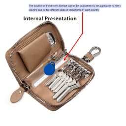 Genuine KeyChain Car Key Unisex Key Bag Multifunction Organizer Wallet Holder Smart Housekeeper Car Small Key Case Keys