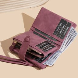 Baellerry Women Short Wallets Top Quality Card Holder Snap Button Zipper Femal Coin Compact Simple Card Clips For Girls