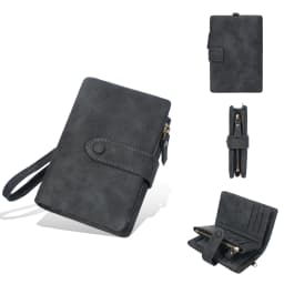 Baellerry Women Short Wallets Top Quality Card Holder Snap Button Zipper Femal Coin Compact Simple Card Clips For Girls