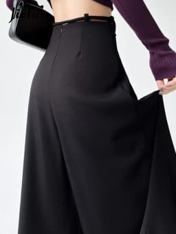 Fashion Street Casual Loose Woman Pants Summer New Solid Color Slim Women Pants Simple Basic Black Apricot Wide Leg Pants Female