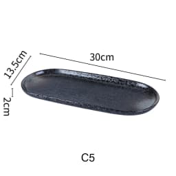 Japanese Cuisine Sashimi Cutlery Ceramic Cold Dish Saury Sushi Serving Plate Eel Sashimi Platter Dessert Plate Snack Tray