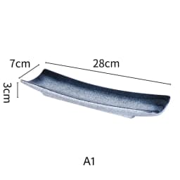 Japanese Cuisine Sashimi Cutlery Ceramic Cold Dish Saury Sushi Serving Plate Eel Sashimi Platter Dessert Plate Snack Tray