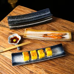 Japanese Cuisine Sashimi Cutlery Ceramic Cold Dish Saury Sushi Serving Plate Eel Sashimi Platter Dessert Plate Snack Tray