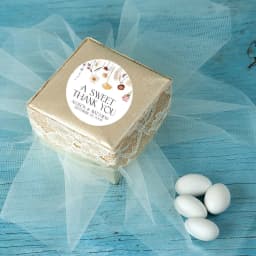 Custom Wedding Baptism Stickers Personalized Waterproof Round Gift Tags Bridal Shower Gift Thank You Stickers