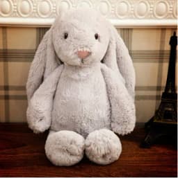 Personalized plush toys 40cm bunny Embroidered Plush Long Ear Bunny kidsName Custom Stuffed Bunny Animal Dolls Birthday Gift