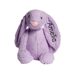 Personalized plush toys 40cm bunny Embroidered Plush Long Ear Bunny kidsName Custom Stuffed Bunny Animal Dolls Birthday Gift