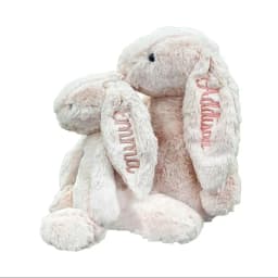 Personalized plush toys 40cm bunny Embroidered Plush Long Ear Bunny kidsName Custom Stuffed Bunny Animal Dolls Birthday Gift