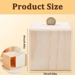 Custom Name Children's Piggy Bank Personalized Money Wooden Box Cute Animal Pattern Collection Box New Baby Gifts