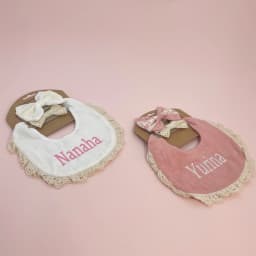 Personalized Cotton Baby Bib Custom Name Kids Feeding Saliva Towel Newborn Shower Gift Birth Gifts