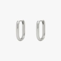 2PCS New Gold Color Square Hoop Earrings Women Men Stainless Steel Huggie Minimalist Punk Unisex Rock Earrings Piercing Jewelry