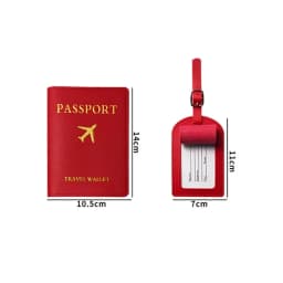 Luggage Tag Women Men PU Leather Travel Suitcases Identifier Label Baggage Boarding Bag Tags Name ID Address Holder Accessories