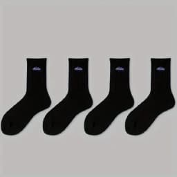 4 pairs of unisex socks with oil painting pattern  thin breathable and versatile casual mid length socks