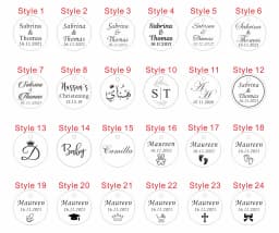 50pcs Personalized Name Shower Baby Baptism Tag Engraved Acrylic Round Circle Wedding Table Party Decoration Custome Gift Favors