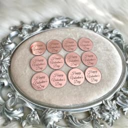 50pcs Personalized Name Shower Baby Baptism Tag Engraved Acrylic Round Circle Wedding Table Party Decoration Custome Gift Favors