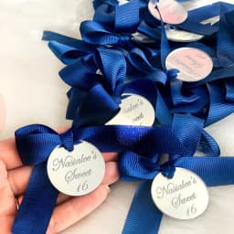 50pcs Personalized Name Shower Baby Baptism Tag Engraved Acrylic Round Circle Wedding Table Party Decoration Custome Gift Favors