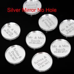 50pcs Personalized Name Shower Baby Baptism Tag Engraved Acrylic Round Circle Wedding Table Party Decoration Custome Gift Favors