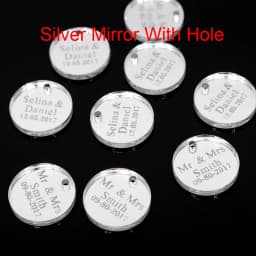 50pcs Personalized Name Shower Baby Baptism Tag Engraved Acrylic Round Circle Wedding Table Party Decoration Custome Gift Favors