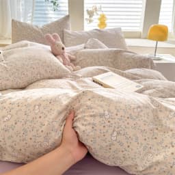Cute Dog Printed Duvet Cover Set Brown Color Comforter Cover with Pillowcase for Kids Single/Queen/King Housse De Couette Full