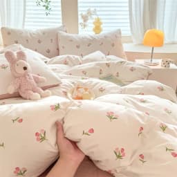 Cute Dog Printed Duvet Cover Set Brown Color Comforter Cover with Pillowcase for Kids Single/Queen/King Housse De Couette Full