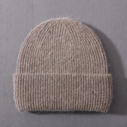 Casual Winter Hat for Women Real Rabbit Fur Beanie Ladies Fall Cashmere Hats Three Fold Thick Knitted Girls Skullies Beanies Cap