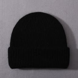 Casual Winter Hat for Women Real Rabbit Fur Beanie Ladies Fall Cashmere Hats Three Fold Thick Knitted Girls Skullies Beanies Cap