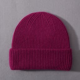 Casual Winter Hat for Women Real Rabbit Fur Beanie Ladies Fall Cashmere Hats Three Fold Thick Knitted Girls Skullies Beanies Cap