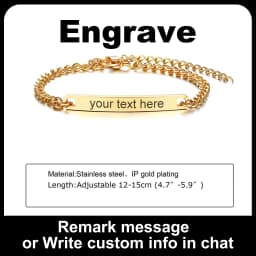 Personalize Name Bracelet for Baby Boy Girl Figaro Chain Smooth Bangle Link Gold Tone No Fade Safty Jewelry 12cm to 15cm