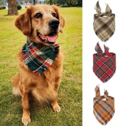1 Piece Tassel Style Big Dog Bandana for Medium Large Dogs Pet Triangular Bandage Saliva Towel Mascotas Grooming Accessories