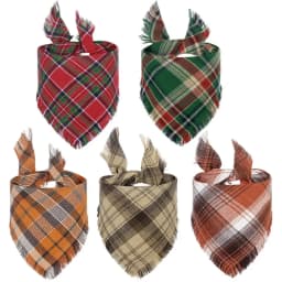 1 Piece Tassel Style Big Dog Bandana for Medium Large Dogs Pet Triangular Bandage Saliva Towel Mascotas Grooming Accessories