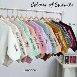 Personalized Hand Embroidered Name Sweaters Baby Knit Jumper Monogram Custom Name Sweaters Christmas gift Birthday Gift For Kid