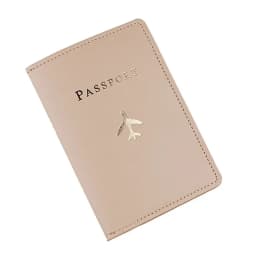 Women Men Solid Colour Passport Cover Case and Luggage Tag Fashion Travel Passport Card Holder Wallet Case Travel Accessories