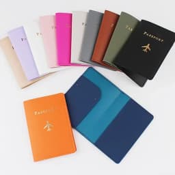 Women Men Solid Colour Passport Cover Case and Luggage Tag Fashion Travel Passport Card Holder Wallet Case Travel Accessories