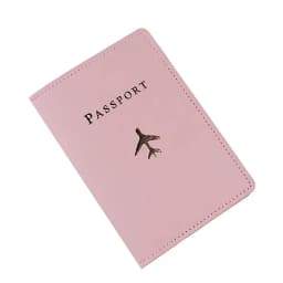 Women Men Solid Colour Passport Cover Case and Luggage Tag Fashion Travel Passport Card Holder Wallet Case Travel Accessories